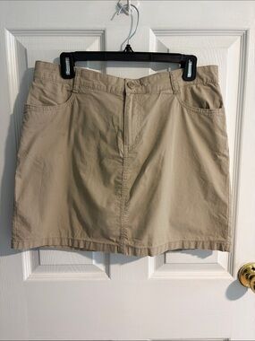 Women’s Casual Khaki Cotton Skort